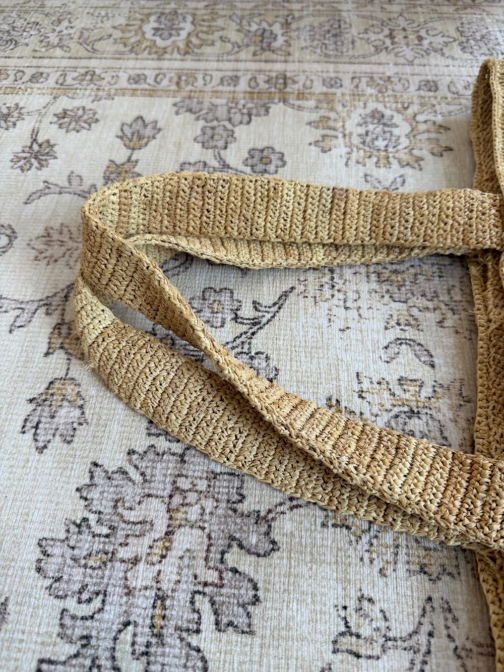 One Twelves OTW Raffia Beach Tote - Picture 3 of 4